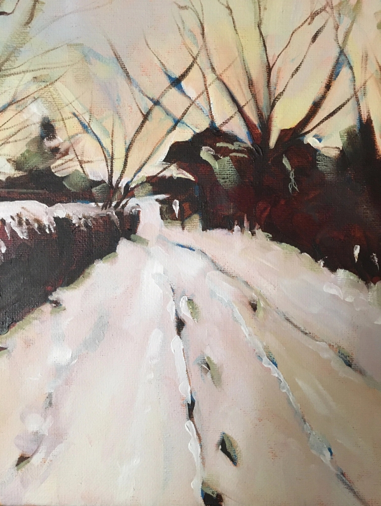 Snow in the Lane, Brinton - Keith Tutt - (c) 2021 Limited Edition Print - 10" x 12" - £85