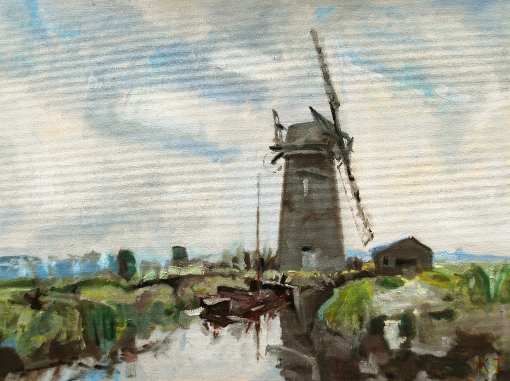 Horsey Mill (after Edward Seago) - Keith Tutt - (Oil on Board)- Limited Edition Print - 16" x12" £95